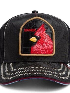 Goorin Bros Thou Shalt Not SINNER Cardinal Bird Church Friday Drop Hat 1/200